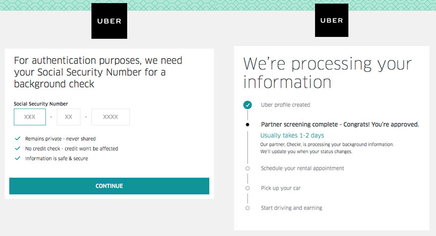 Uber driver background check process 