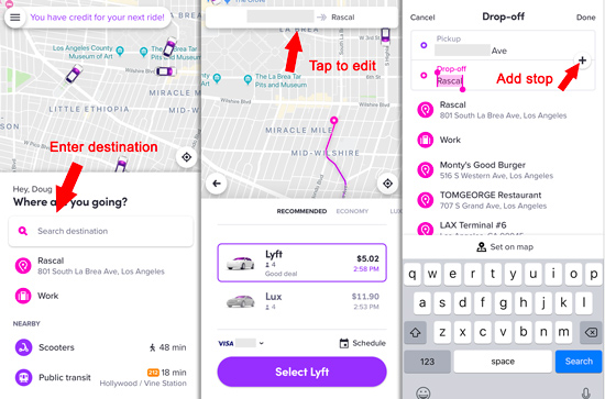 trip calculator lyft