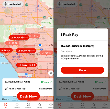 how much do doordash driver make an hour