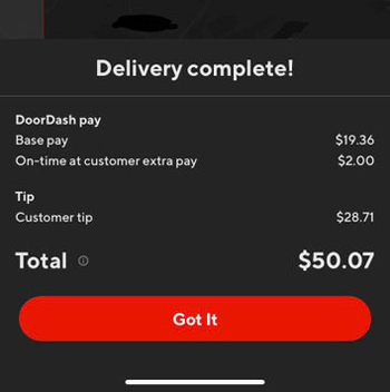 DoorDash $50