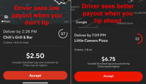 Delivery drivers can see your tip on Uber Eats, Grubhub, and DoorDash