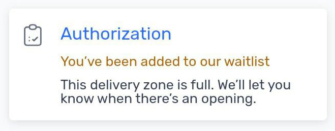 a message from spark that says 'you have been added to the waitlist'