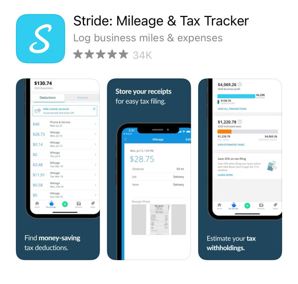 App store listing for Stride tracking