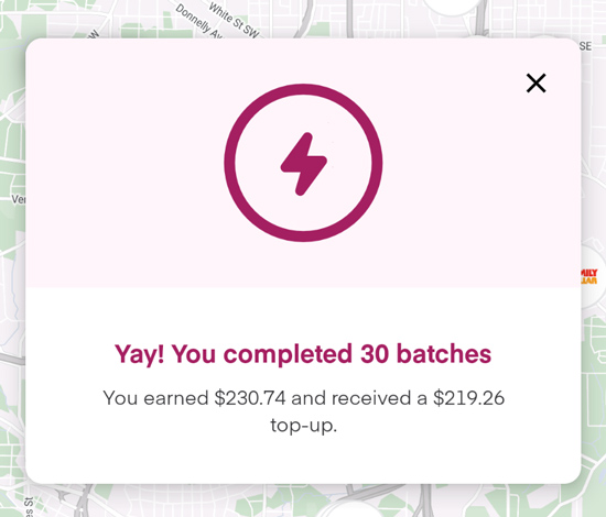 guaranteed earnings promotion on instacart for $450