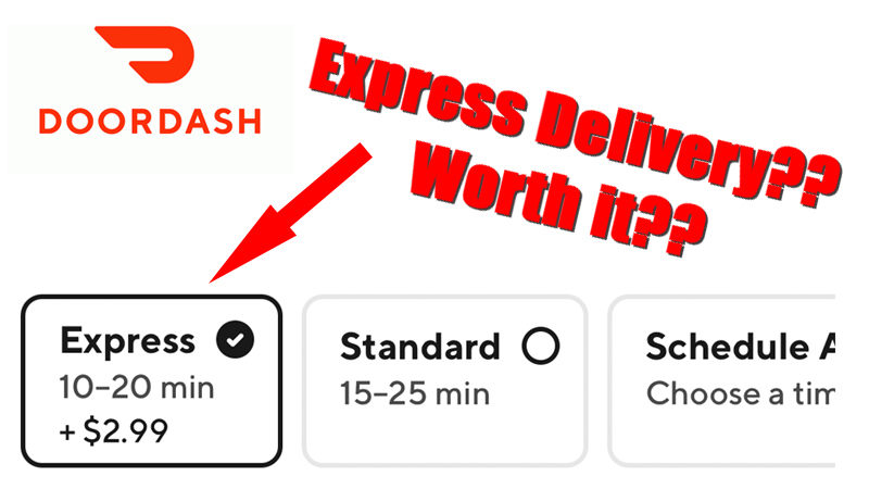Express delivery steps: View the cart and find Express at the top of the cart page